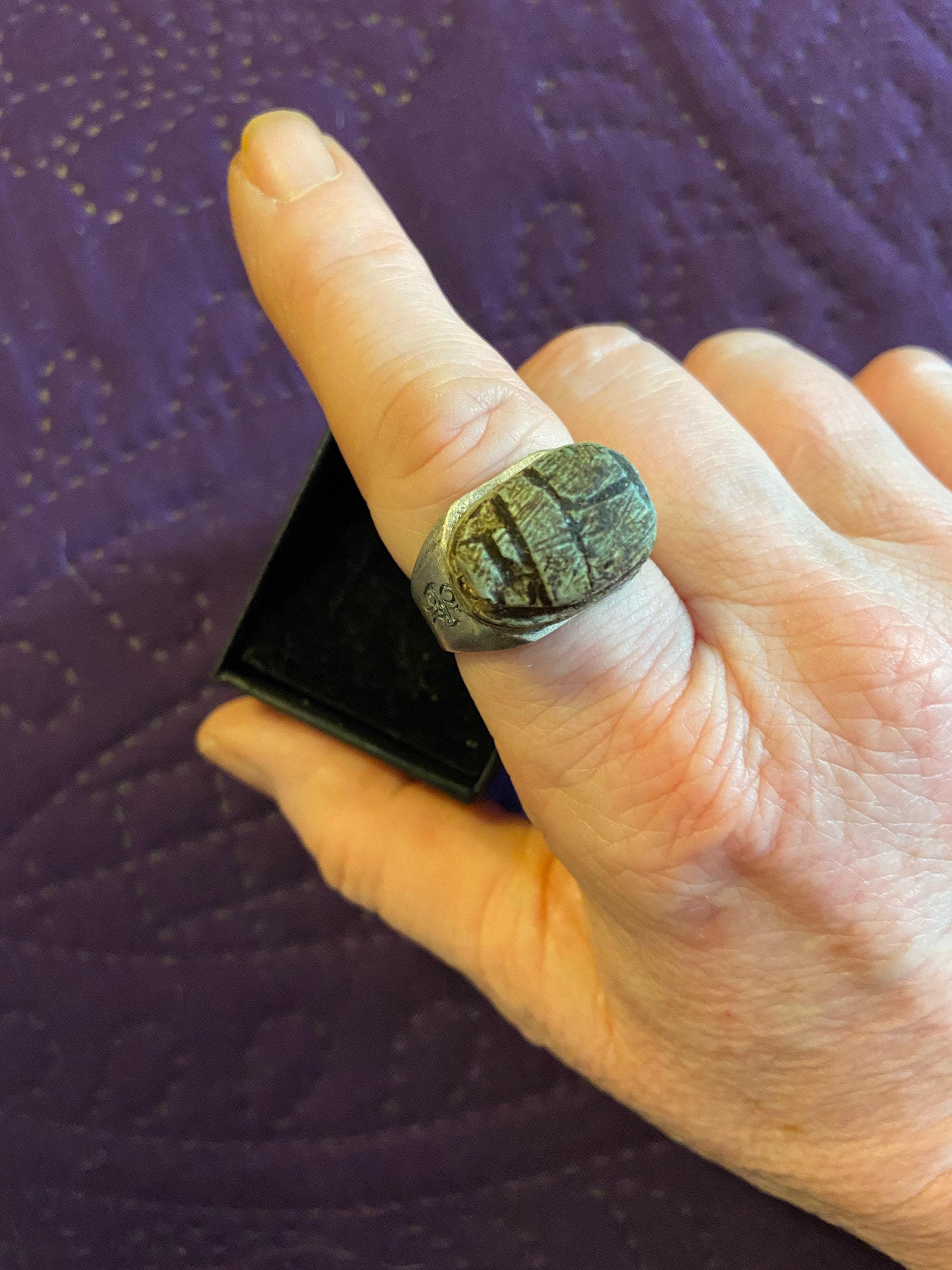 Antique 2024 scarab ring