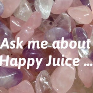 Crystal Water Bottle .. Happy Juice