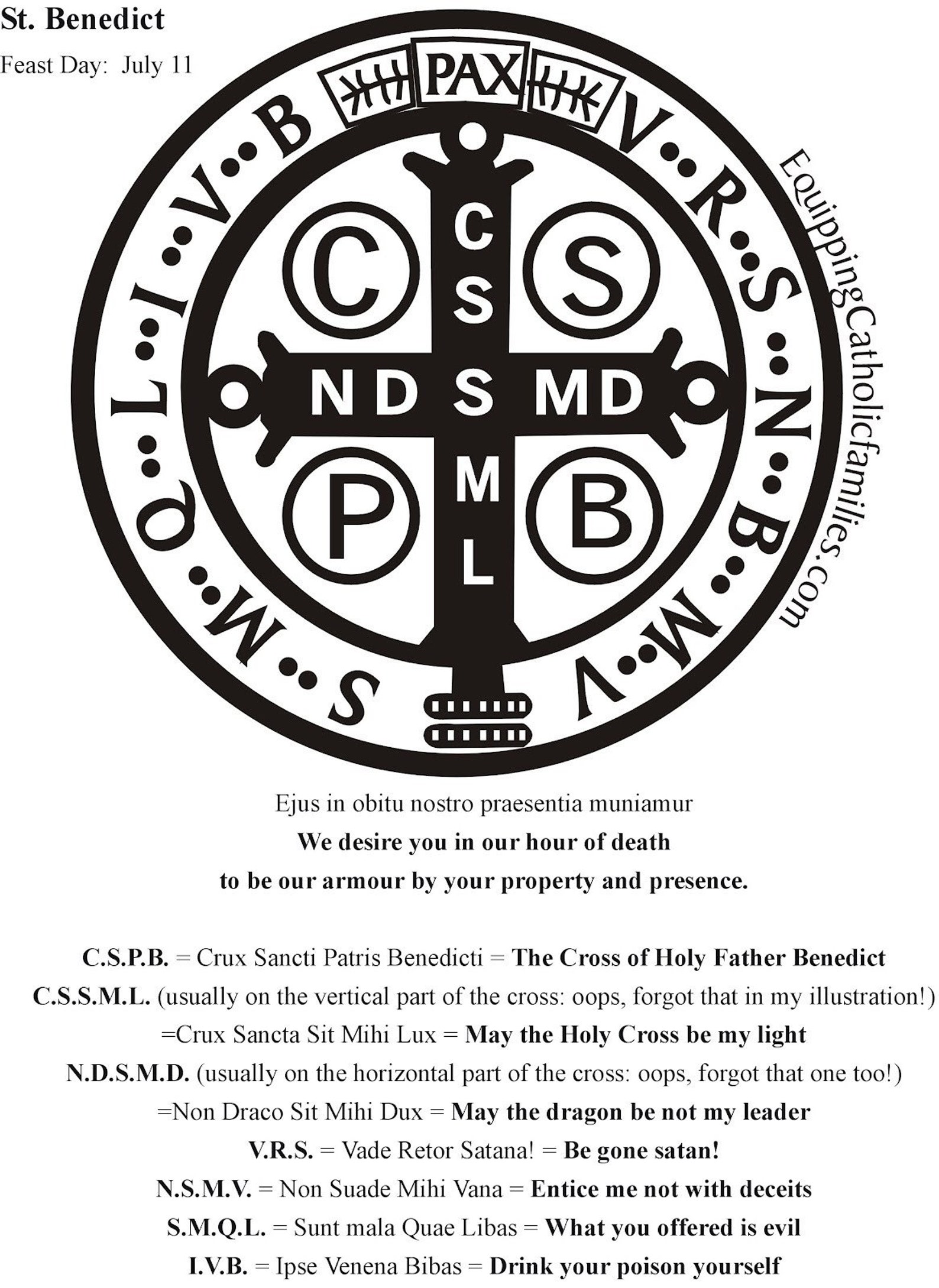 Saint Benedict Protection Necklace Etsy