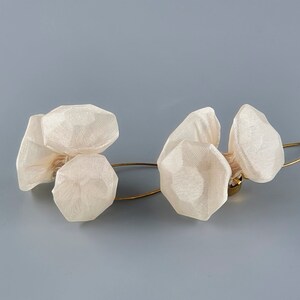 White Statement Earrings, Fabric Earrings, Long White Earrings, Avant Garde Jewelry, Unique Long Earrings, Diamond Shaped Earrings, Shibori