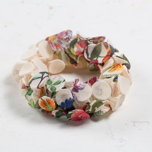 Bridal Choker Necklace, Necklace Scarf, Fabric Necklace, Fabric Jewelry, Unique Bridal Necklace, Avant Garde Necklace, Extravagant Necklace