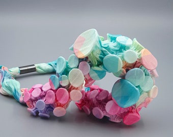 Collier Textile, Textile Jewelry, Unique Bib Necklace, Colorful Necklace, Fabric Necklace, Handmade Fabric Necklace, Bold Statement Necklace