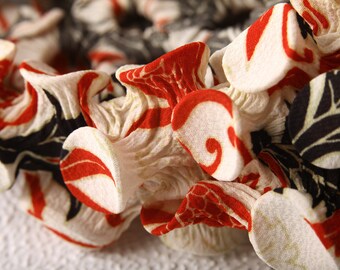 Oversized Necklace, Avant Gard Jewelry, Fabric Choker, Handmade Crepe Necklace Scarf, Handmade Spring Accessory, Oversized Necklace Scarf