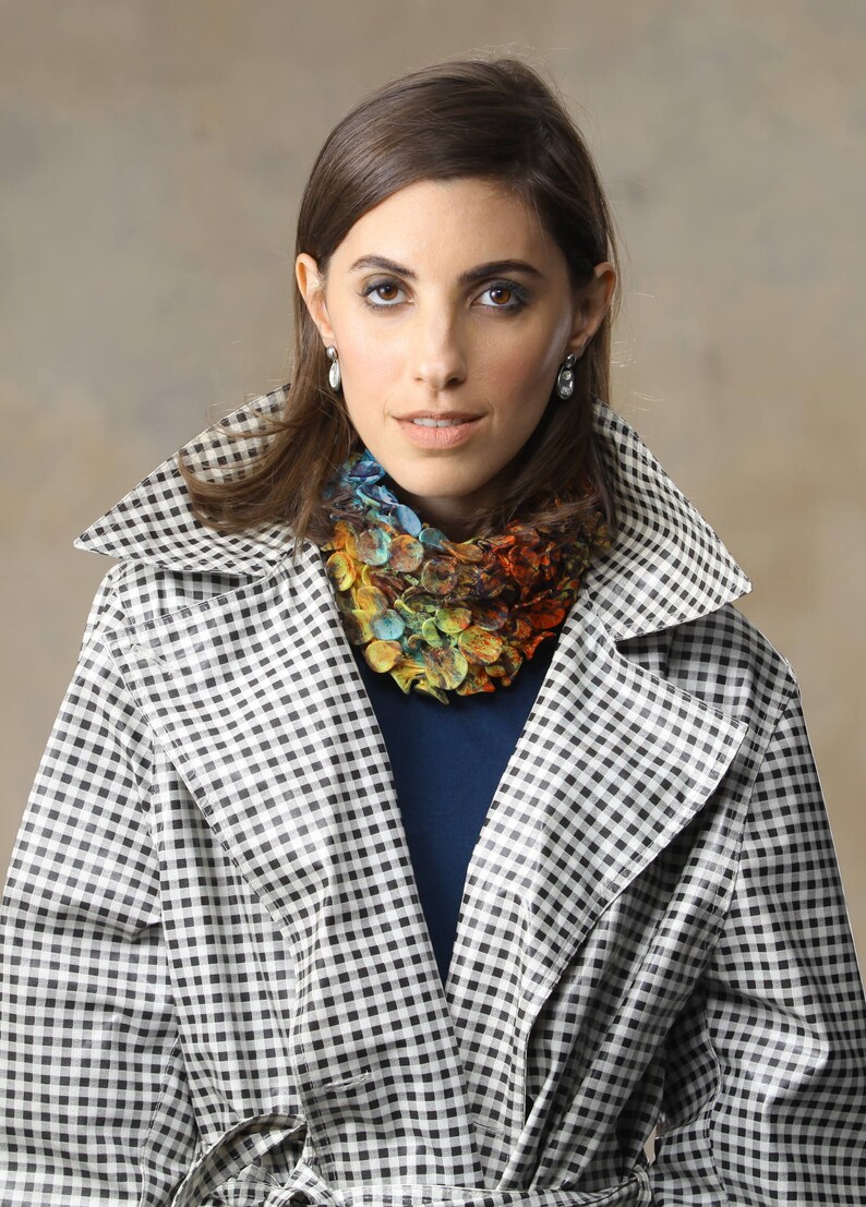 Chunky Necklace Cowl Scarf Fabric Necklace Infinity Scarf Etsy