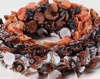 Handgemachte Stoffkette, Stoff Schmuck, Choker, Oversized Halskette, Stoff Choker, Maximalist Zubehör, Handgemachte Einzigartige Kette