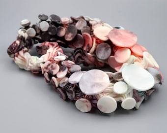 Colorful Fabric Necklace, Handmade Black Organza Earrings, Bib Necklace, Spring Accessories, Handmade Fabric Necklace,  Statement Necklace