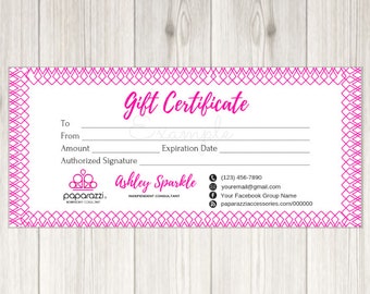 Paparazzi gift card | Etsy