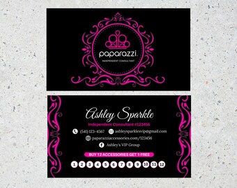paparazzi business cards etsy