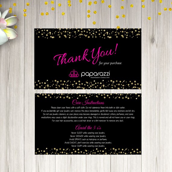 Paparazzi INSTANT Download Printable Thank You Paparazzi | Etsy