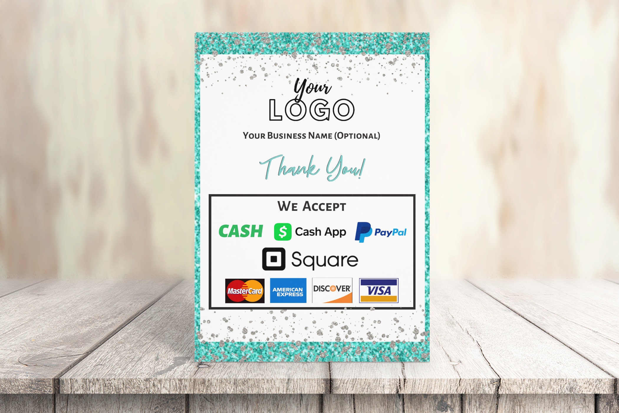 Printable Payment Sign We Accept Credit Cards Sign Vendor - Etsy New Zealand