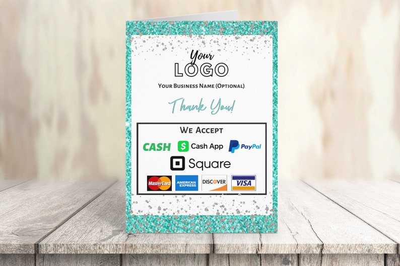 Printable Payment Sign We Accept Credit Cards Sign Vendor Etsy