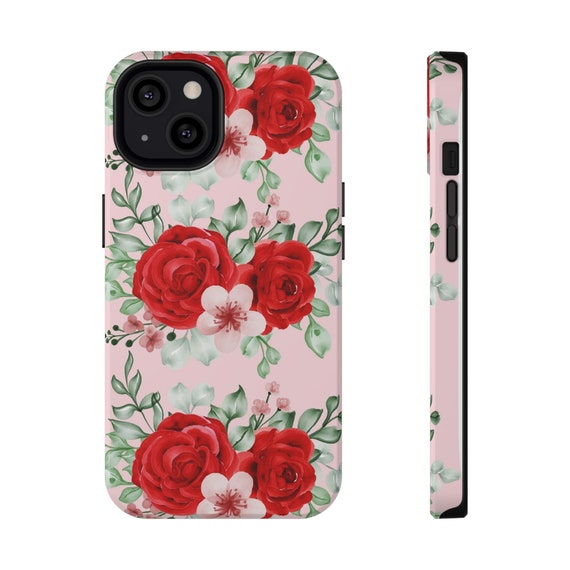 Red Roses Phone Case for iPhone 13, 12, 11, Mini Pro Max Samsung