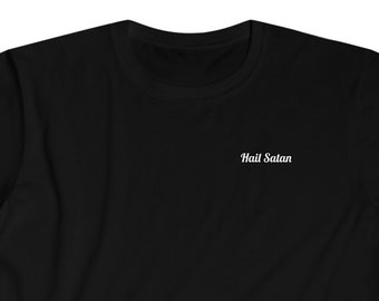 Hail Satan Unisex Softstyle T-Shirt in Black