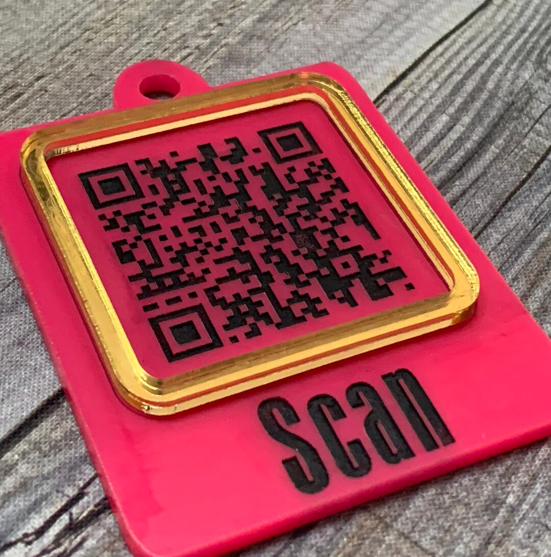 Social Media Keychains, QR Code Keychain, iPhone Keychain, Custom
