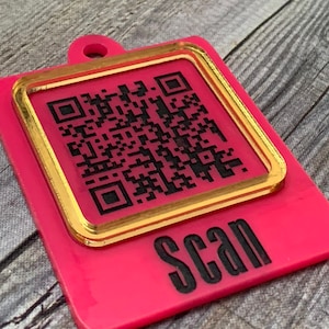 Social media keychains, QR code keychain, iPhone keychain, custom keychain, acrylic keychains