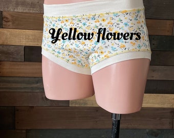 Underwear for transgender kids/ Organic cotton/ Rose print parties