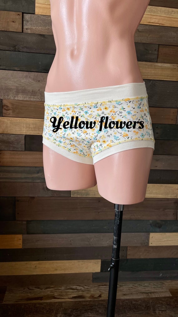 Underwear for Transgender Kids/ Organic Cotton/ Rose Print Parties