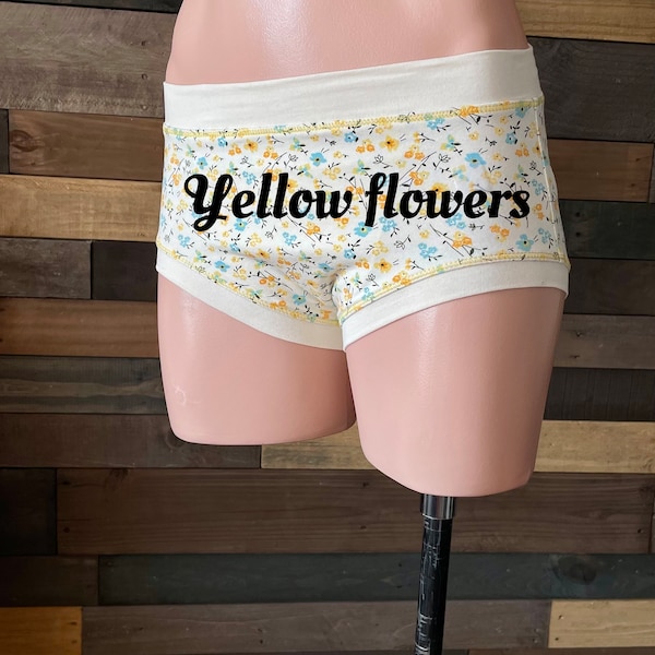 Underwear for transgender kids/ Organic cotton/ Rose print parties