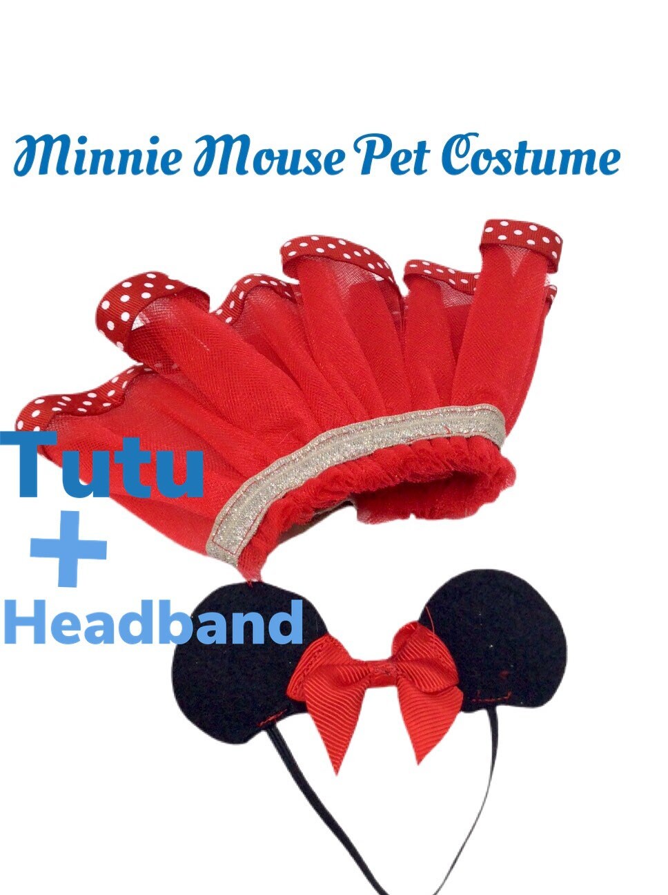 Minnie Mouse Pet Costume/ Small Pet Costume/ Minnie Mouse Etsy