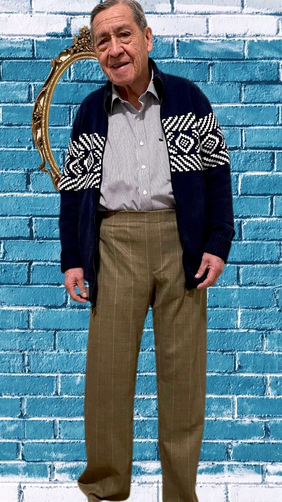Mens Elastic Waist Casual Pants 