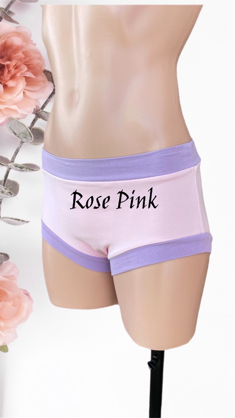 Underwear for transgender kids/ Organic cotton/ Rose print parties Rose Pink