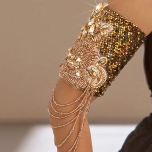 Latin Dance arm Bracelet Latin Dance Bangle Dance Performance Bracelet for women
