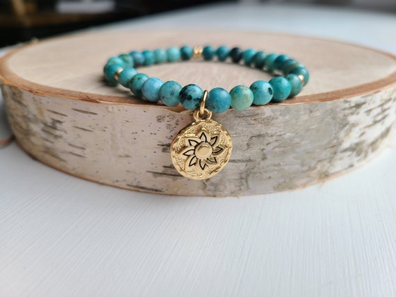 Positive Intention Gold Sunshine Charm Bracelet, Women's Delicate