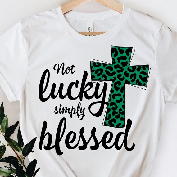 Lucky and Blessed Christian Kids T Shirt Lucky and Blessed Christian Kids T Shirt