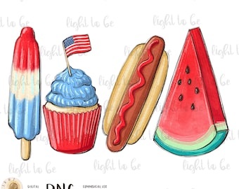 4 de julho Favoritos PNG, Independência patriótica América verão digital Sublimação design desenhado à mão para impressão gráfico clipart camiseta