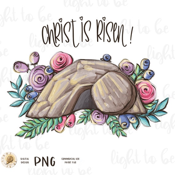 He is Risen Floral Tomb Tee He is Risen Floral Tomb Tee