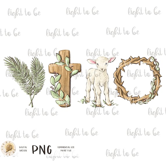 True Easter PNG, He is Risen, lamb crown of thorn cross palm Jesus Christ christian religious Bible verses digital Sublimation drawn  Tshirt