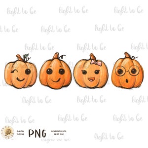 Cute baby pumpkins PNG, Fall autumn kids school teacher orange Season toddler thanksgiving Sublimation design hand Printable Graphic Tshirt