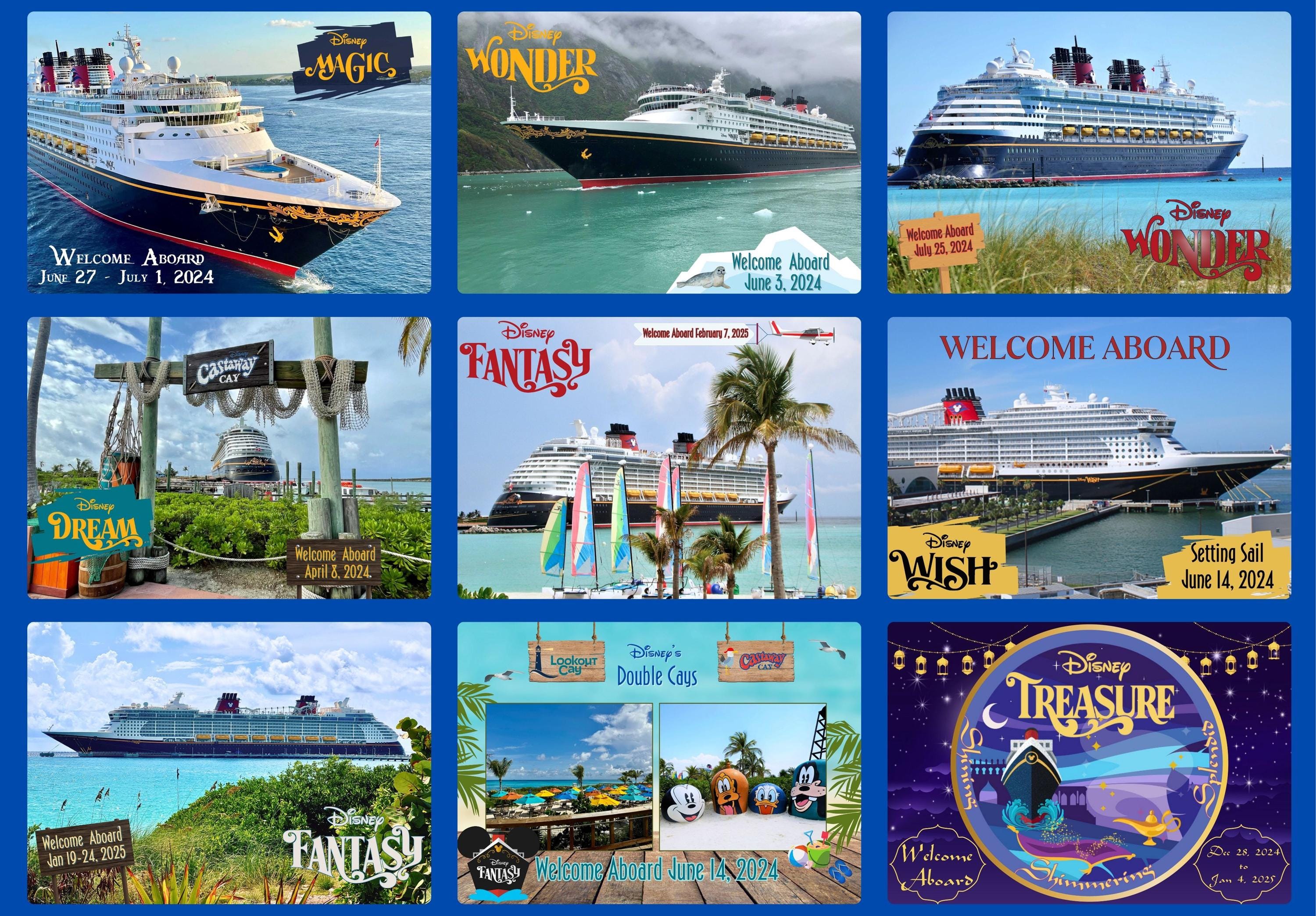 DCL Cruise Puzzles - Disney Ships & Private Islands -jigsaw Puzzle