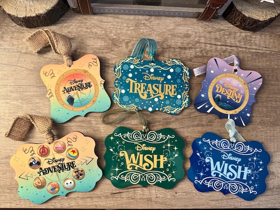 Wish, Treasure, Destiny, or Adventure Door Plaque Ornaments