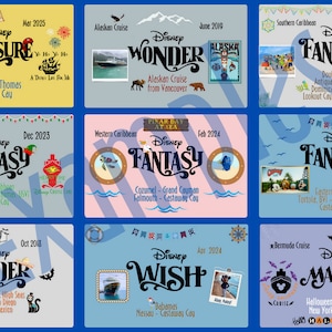Fish Extender Magnets Disney Cruise Gifts - Custom Itinerary & Designs - Key Card Size