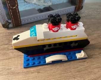 Lego Bricks Disney Cruise Ship, *Cruise Reveal*, Fish Extender, Stocking Stuffer, Building Set