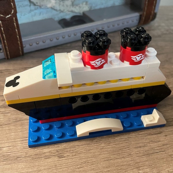 Lego Bricks Disney Cruise Ship, *Cruise Reveal*, Fish Extender, Stocking Stuffer, Building Set