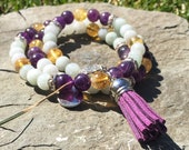 Infinite inspiration and support Reiki Healing Mala Bracelet, Reiki, Mala Bracelet, Wrist Mala, Healing Bracelet, Hand Made Jewelry, For Her
