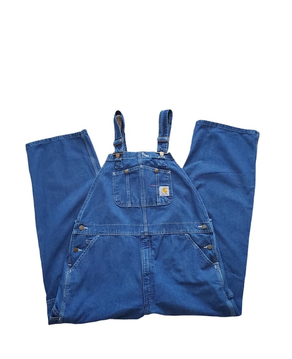 Vintage CARTHARTT Overalls, oversized denim Dunga… - image 4