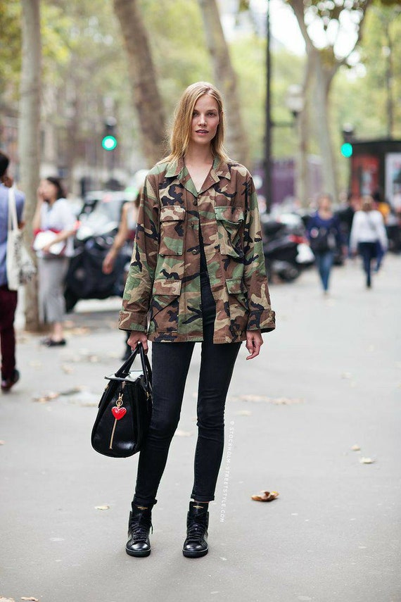 Vintage Camo Jacket Authentic Military 