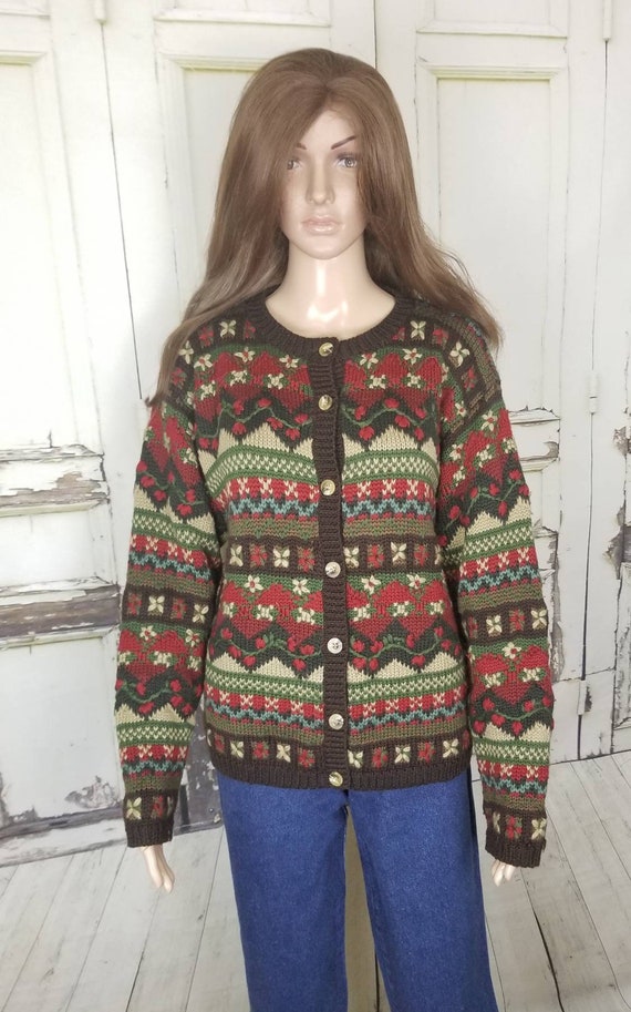 Vintage Slouchy Cardigan Sweater Cardigan Sweater 
