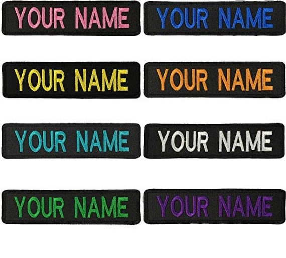 You Name With Flag Laser Cut Cordura Patch With Velcro 90 X 25 Mm 