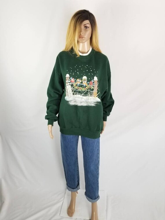 Vintage 70's Oversized Sweatshirt. Winter is for … - image 4