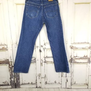Jeans vintage LEE medio lavaggio blu scuro a vita alta //taglia donna 28