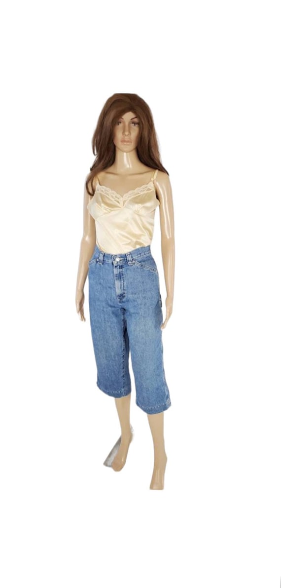 Vintage LEE Carpenter Jeans, High waisted Crop Je… - image 2