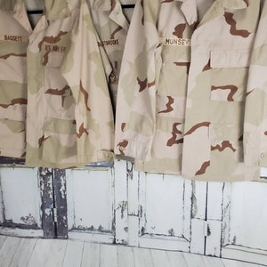 Vintage  Camo Jacket DESERT CAMO Jacket Authentic Military Issued Field Jacket, Oversized Jacket  Unisex Camo All Sizes S,M,L,XL