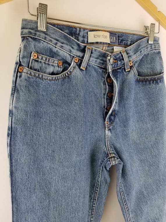 90's Gap High Rise Button Fly Jeans / Size 28 - image 6