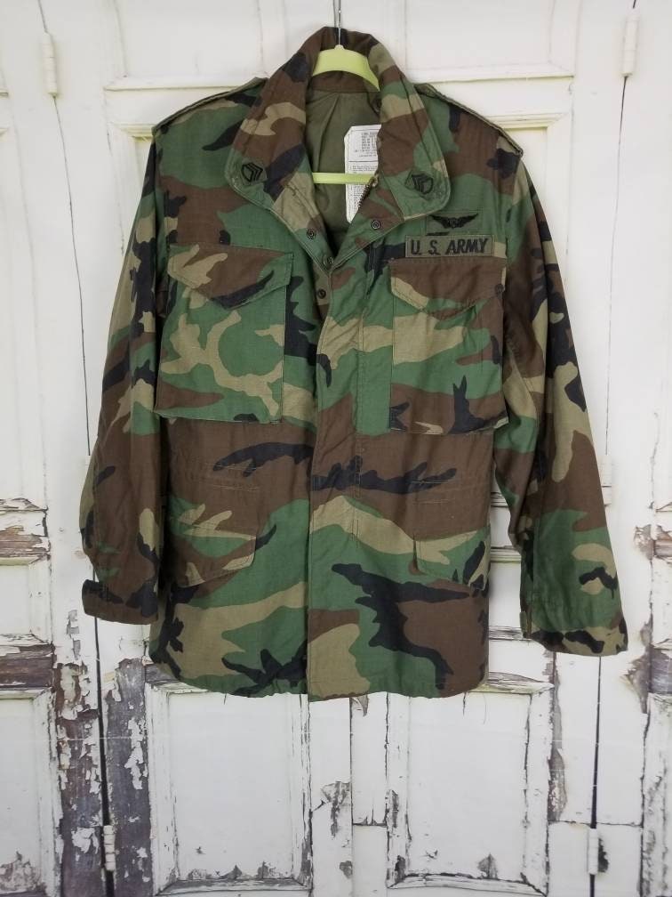 Vintage WINTER Camo Jacket Lined Zipper Closure Authentic - Etsy