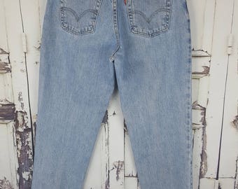 Vintage Levi's Red Tab 550 High Waist Mom Jeans Women's size 32