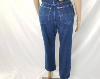 Vintage LEE  Jeans Riders Classic High waisted Tapered leg Mom Jeans Made in USA  Size 24 25